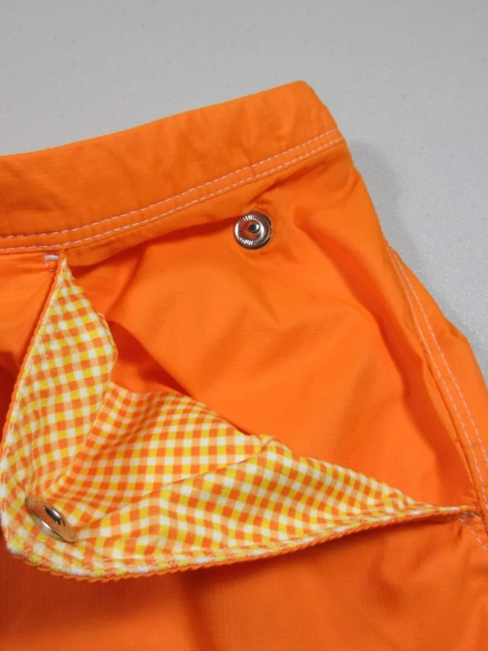 Vintage Nike Y2K womens neon orange ripstop nylon walking hiking capris XL
